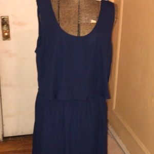 Navy Blue Layered Dress